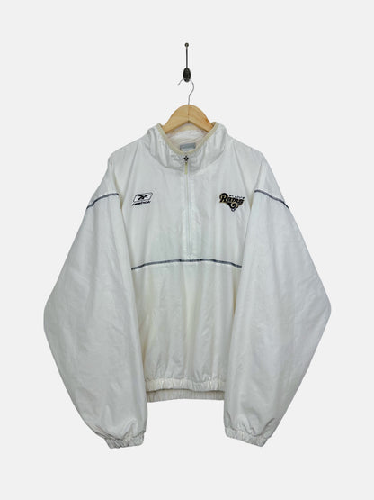90's Reebok St Louis Rams NFL Embroidered Vintage Jacket Size XL