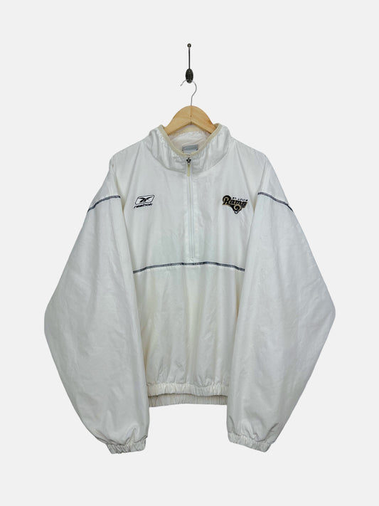 90's Reebok St Louis Rams NFL Embroidered Vintage Jacket Size XL