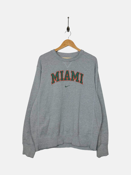 90's Nike Miami Embroidered Vintage Sweatshirt Size L