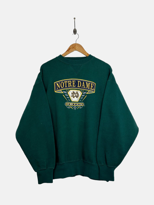 90's Notre Dame Irish Embroidered Vintage Sweatshirt Size L