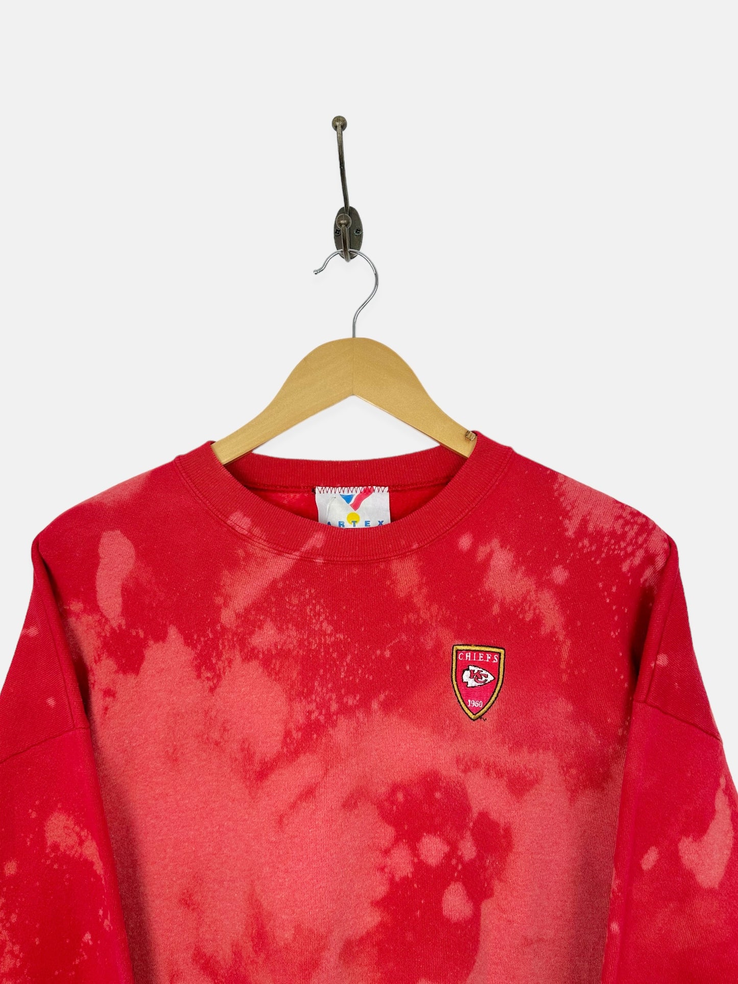 90's Kansas City Chiefs USA Made Embroidered Vintage Sweatshirt Size M