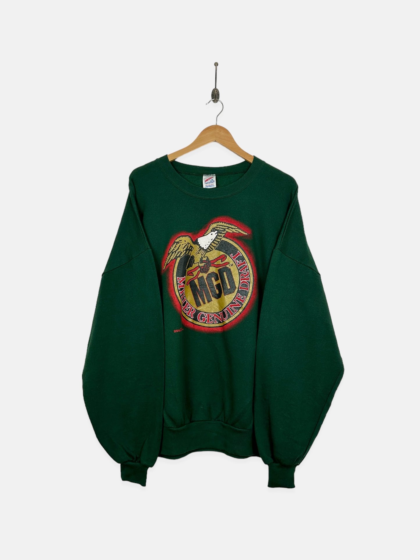 90's Miller Genuine Draft USA Made Vintage Sweatshirt Size XL-2XL