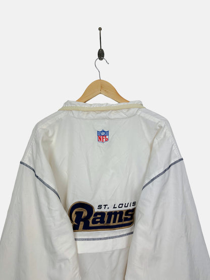 90's Reebok St Louis Rams NFL Embroidered Vintage Jacket Size XL