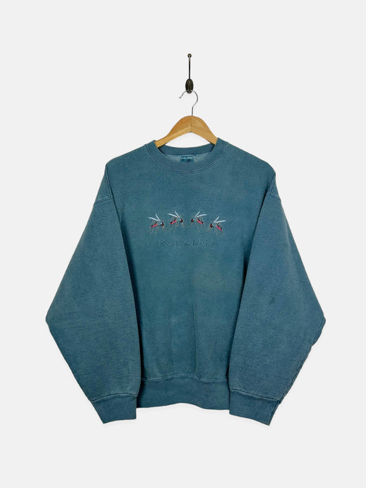 90's Mackinac Island USA Made Embroidered Vintage Sweatshirt Size M