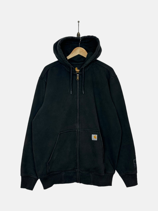 90's Carhartt Vintage Soft-Shell Zip-Up Jacket with Hood Size L