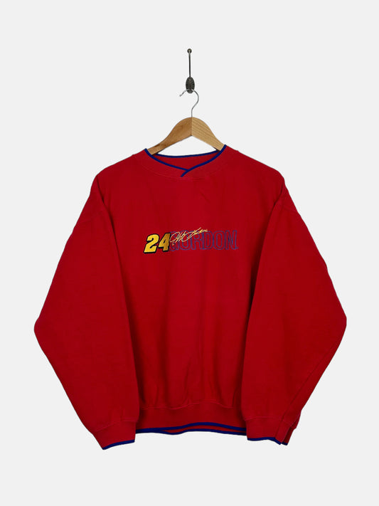 90's NASCAR Jeff Gordon #24 Embroidered Vintage Racing Sweatshirt Size M