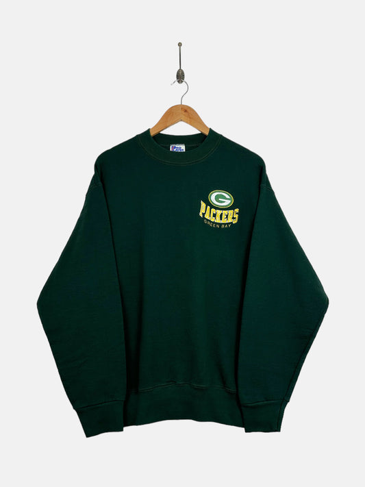 90's Green Bay Packers NFL USA Made Embroidered Vintage Sweatshirt Size M-L