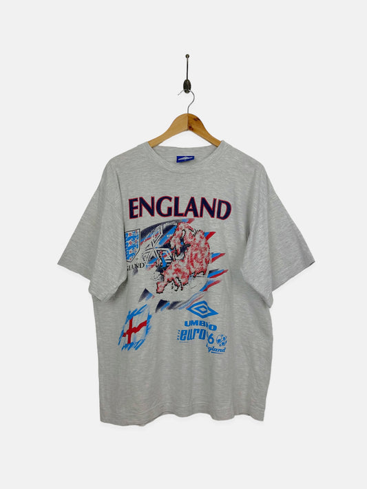 1996 England Umbro Vintage T-Shirt Size M-L