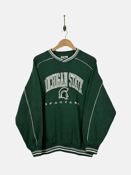 90's Michigan State Spartans Embroidered Vintage Sweatshirt Size L