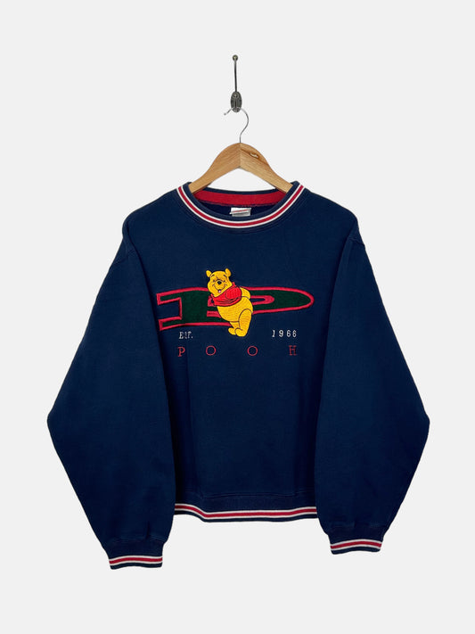 90's Disney Winnie The Pooh Embroidered Vintage Sweatshirt Size 10-12