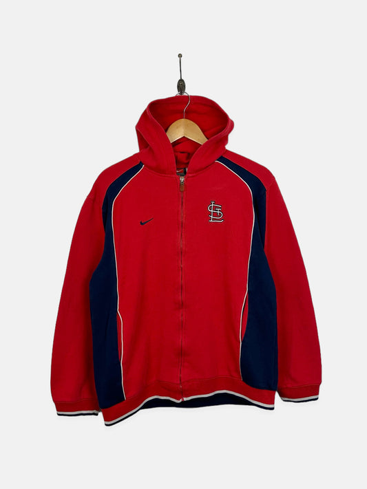 90's Nike St Louis Cardinals MLB Embroidered Vintage Zip-Up Jacket/Sweatshirt Size 8-10