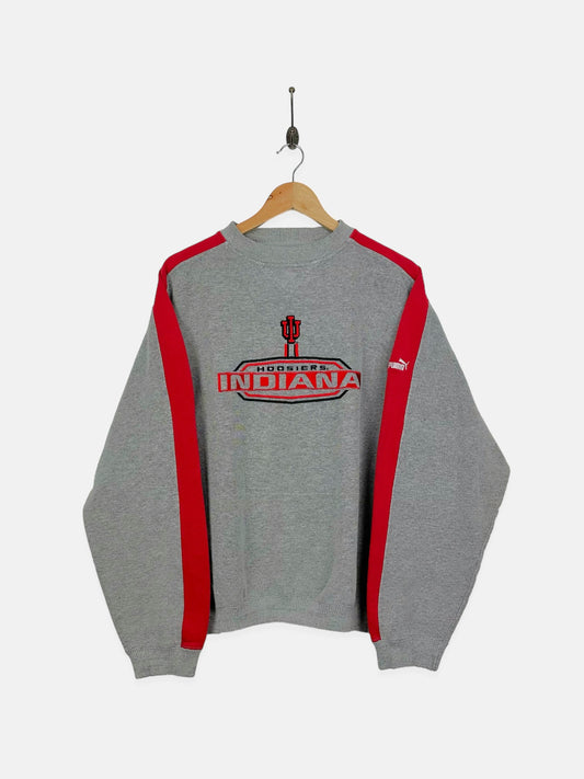 90's Indiana Hoosiers Puma Embroidered Vintage Sweatshirt Size 12-14
