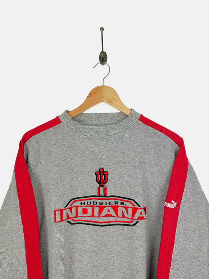 90's Indiana Hoosiers Puma Embroidered Vintage Sweatshirt Size 12-14