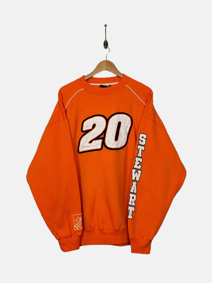 90's NASCAR Tony Stewart #20 Embroidered Vintage Sweatshirt Size XL