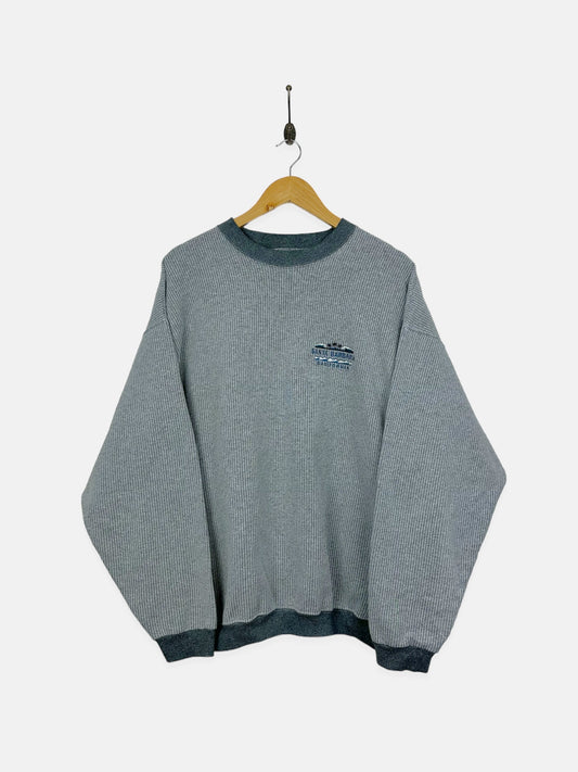 90's Santa Barbara California USA Made Embroidered Vintage Sweatshirt Size L-XL