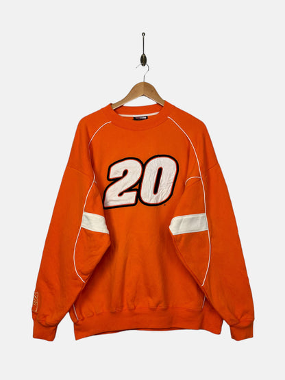 90's NASCAR Tony Stewart #20 Embroidered Vintage Sweatshirt Size XL
