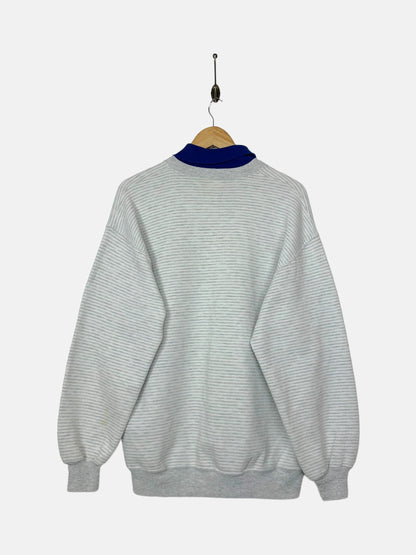 90's Snowmass USA Made Embroidered Vintage Mock-Neck Sweatshirt Size M-L