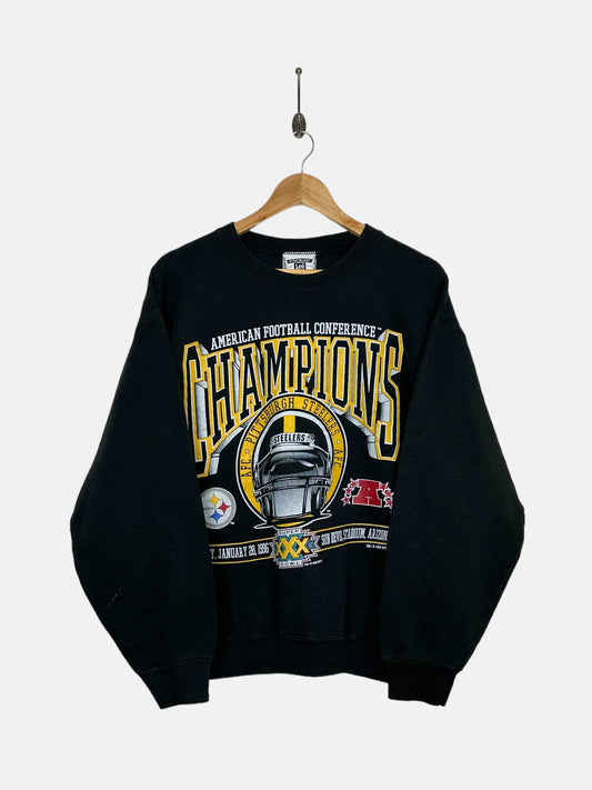 1996 Pittsburgh Steelers NFL USA Made Vintage Sweatshirt Size 10-12