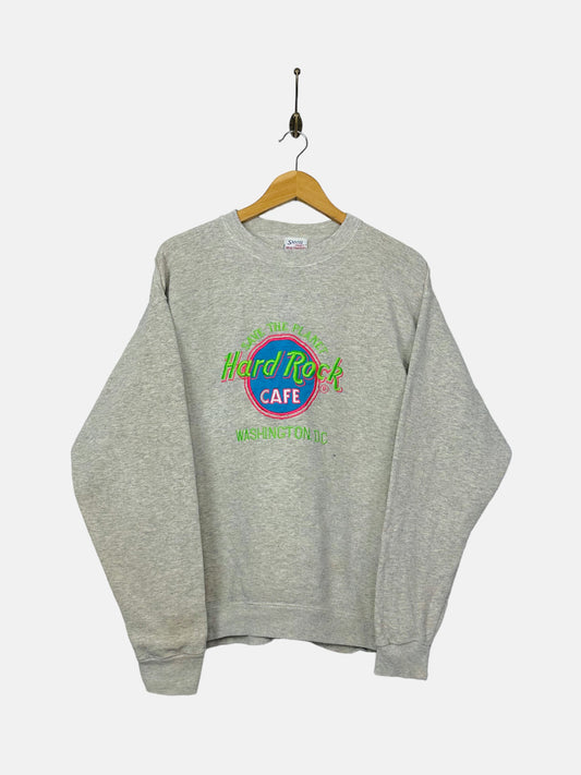 90's Hard Rock Cafe Washington DC USA Made Vintage Sweatshirt Size M-L