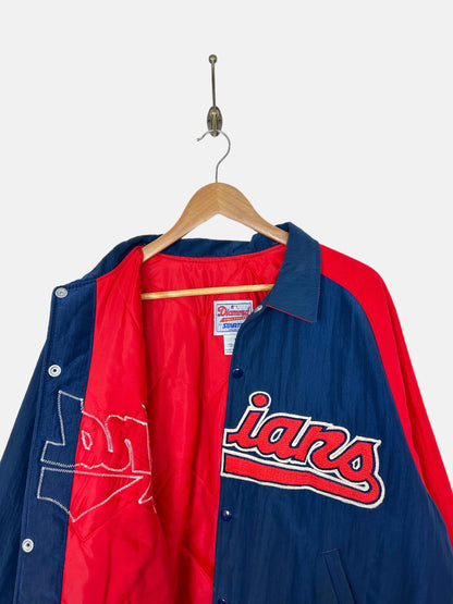 90's Starter Cleveland Indians MLB USA Made Embroidered Vintage Jacket Size L