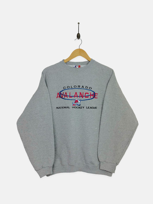 90's Colorado Avalanche NHL USA Made Embroidered Vintage Sweatshirt Size S-M