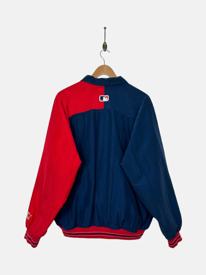 90's Starter Cleveland Indians MLB USA Made Embroidered Vintage Jacket Size L