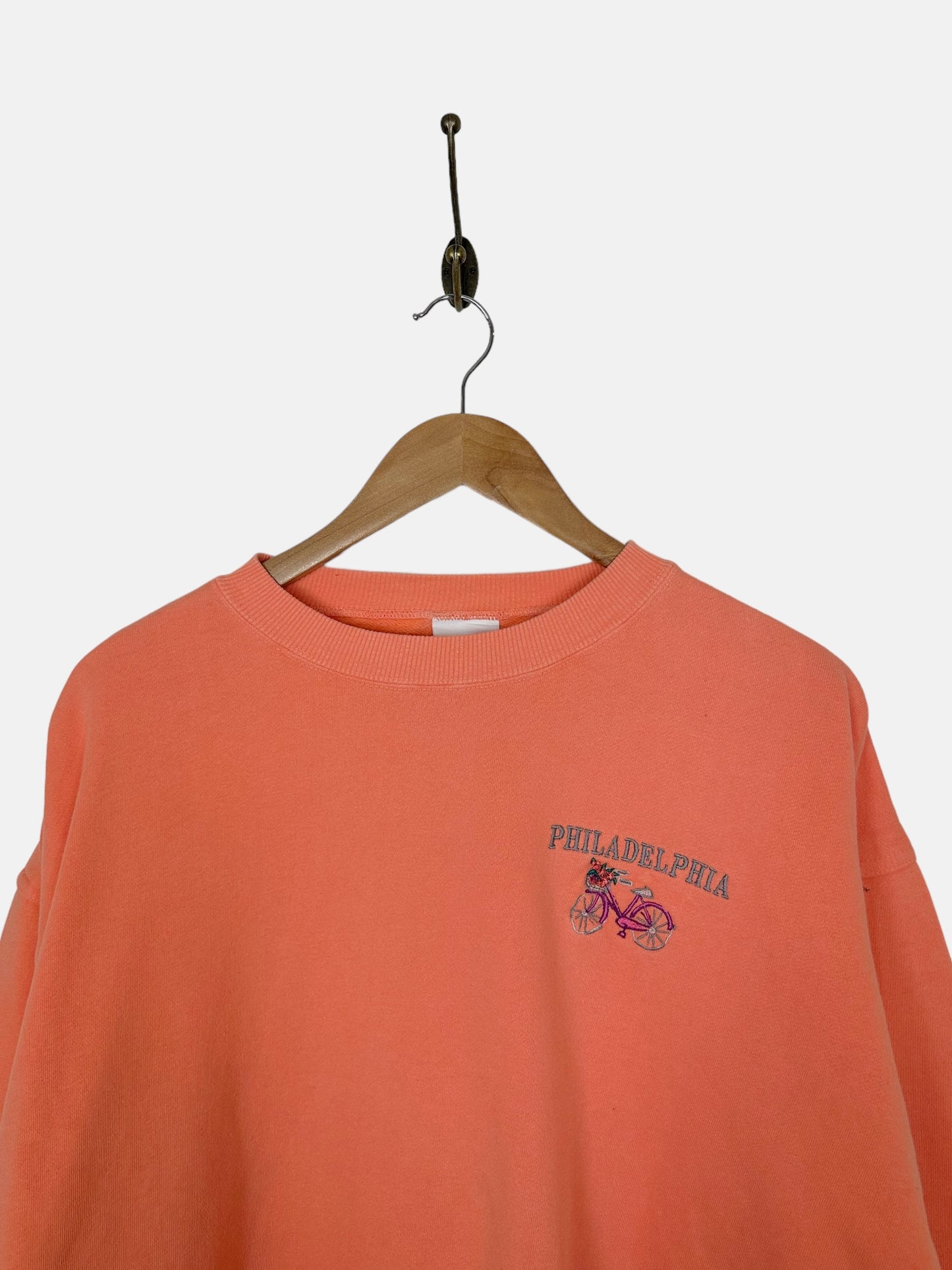90's Philedelphia Embroidered Vintage Sweatshirt Size M