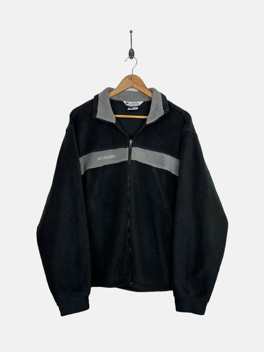 90's Columbia Embroidered Zip-Up Fleece/Jacket Size M