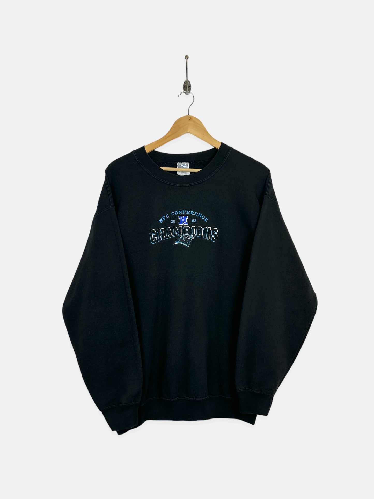 Carolina Panthers NFL Embroidered Vintage Sweatshirt Size M-L