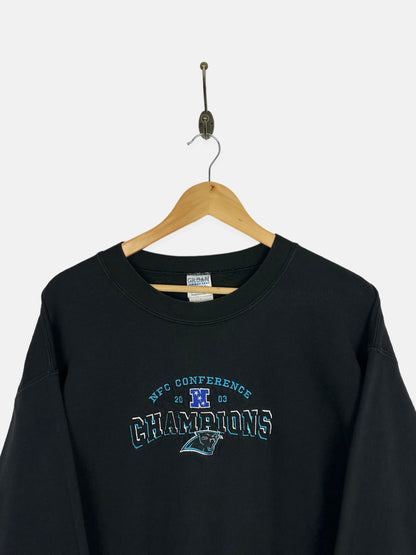 Carolina Panthers NFL Embroidered Vintage Sweatshirt Size M-L