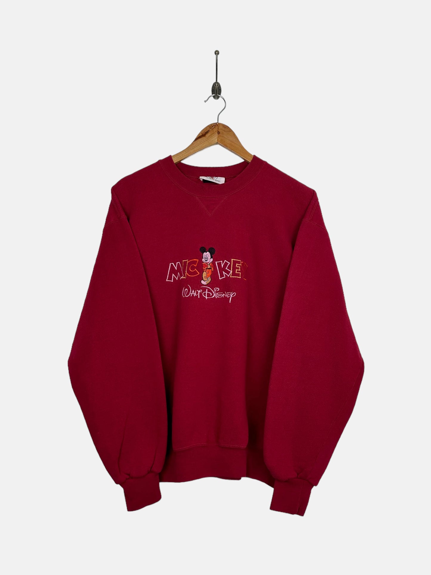90's Disney Mickey Embroidered Vintage Sweatshirt Size S-M