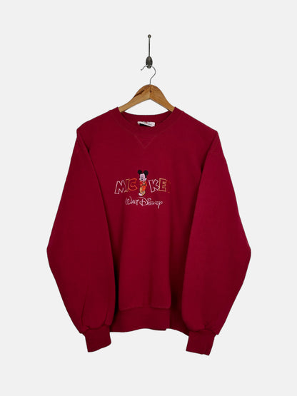 90's Disney Mickey Embroidered Vintage Sweatshirt Size S-M