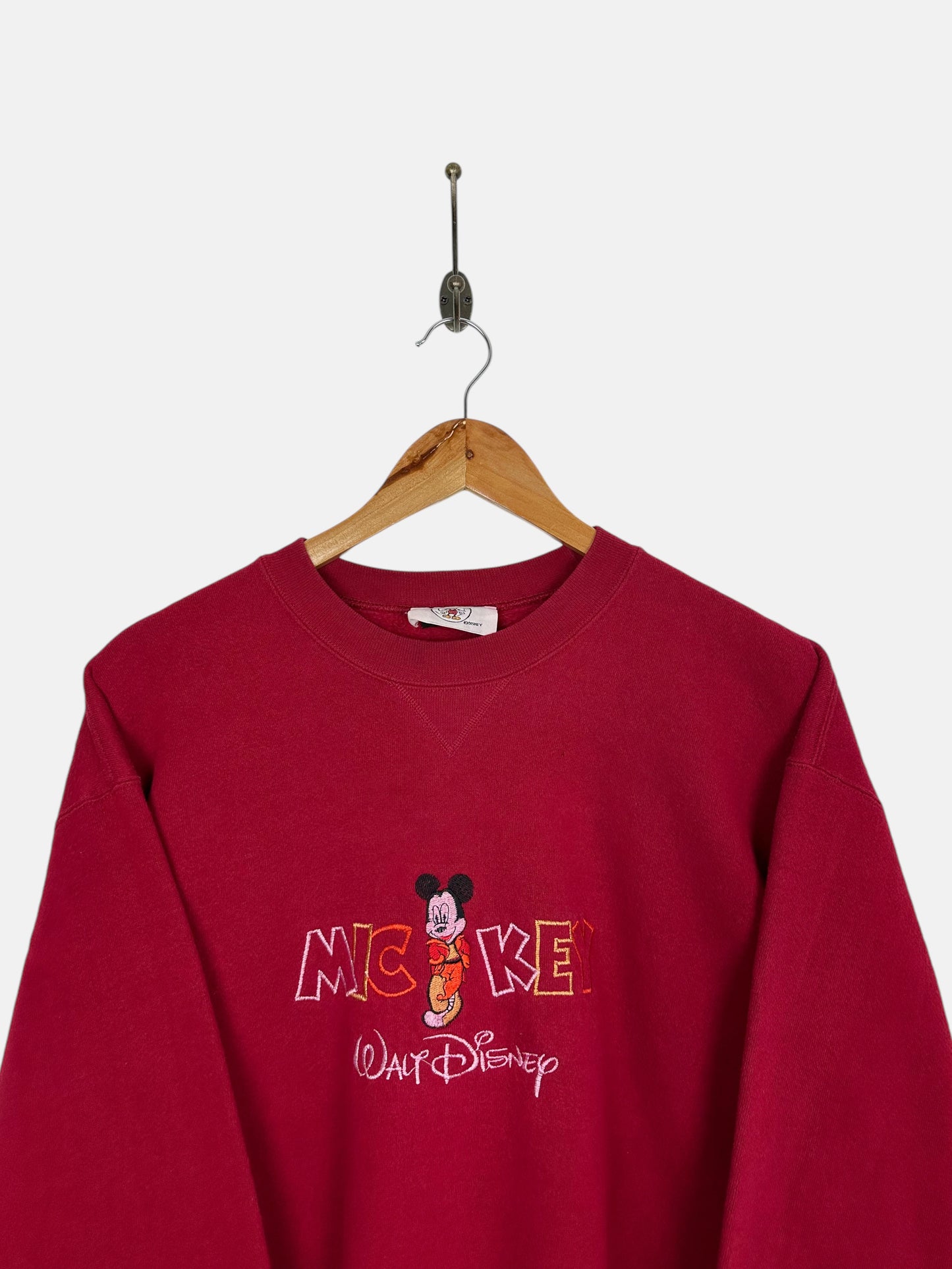 90's Disney Mickey Embroidered Vintage Sweatshirt Size S-M