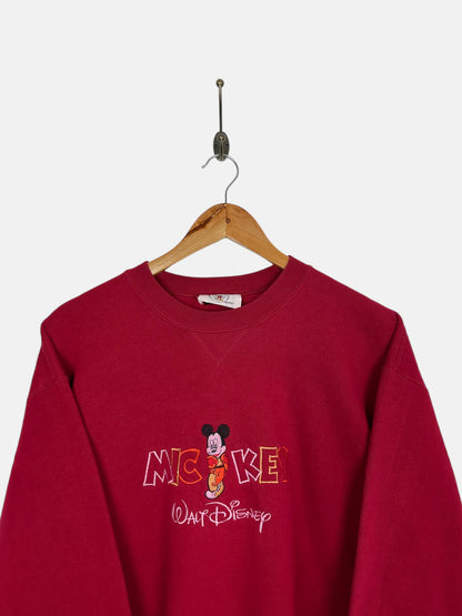 90's Disney Mickey Embroidered Vintage Sweatshirt Size S-M