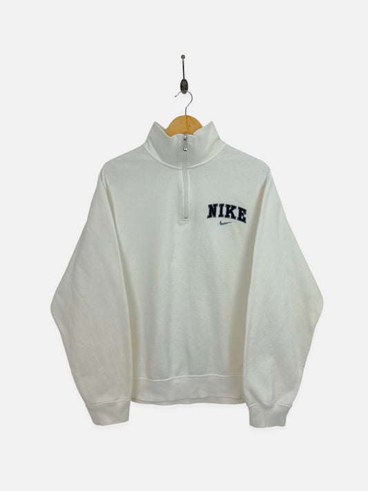 90's Nike Embroidered Vintage Quarterzip Sweatshirt Size 14