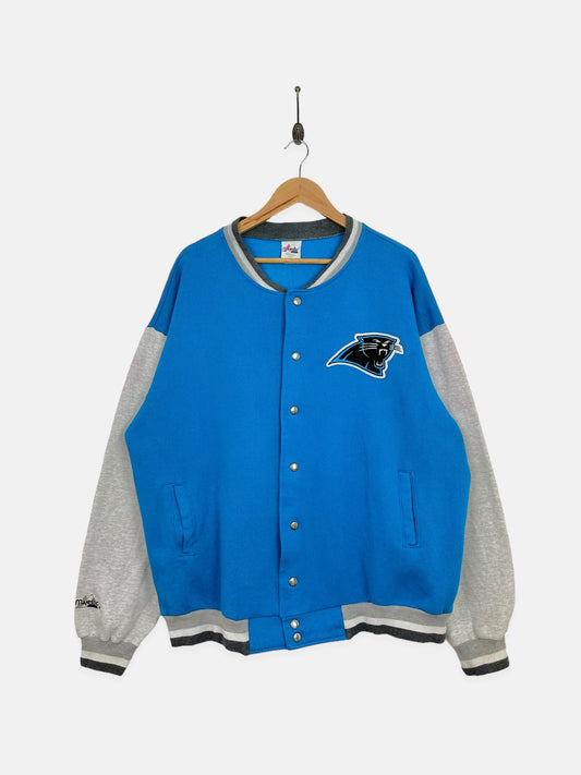 90's Carolina Panthers NFL USA Made Embroidered Vintage Soft-Shell Jacket Size XL