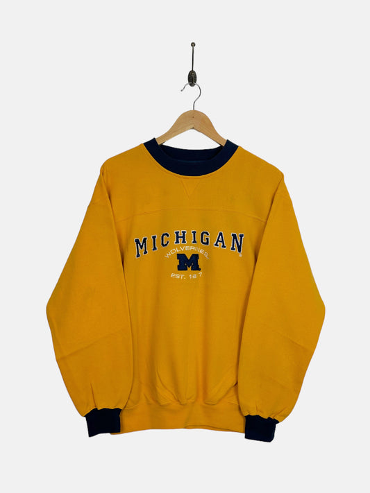90's Michigan Wolverines Embroidered Vintage Sweatshirt Size S-M