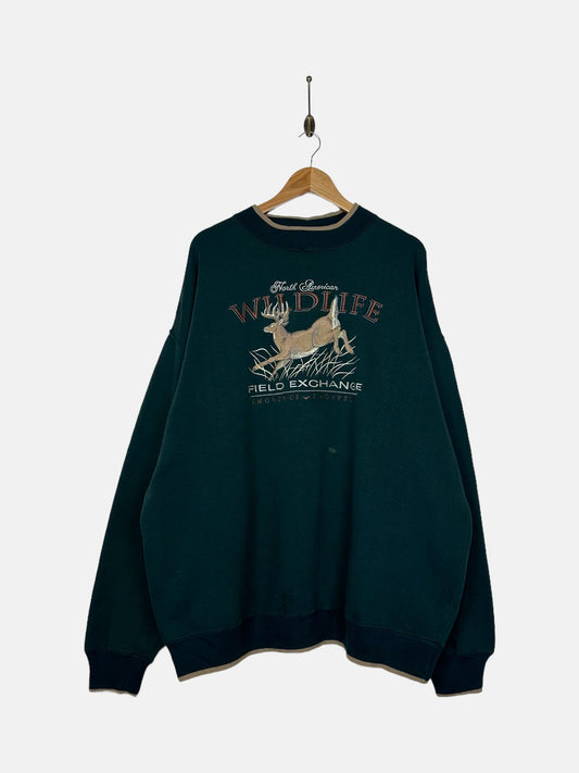 90's North American Wildlife Exchange Vintage Sweatshirt Size 3XL