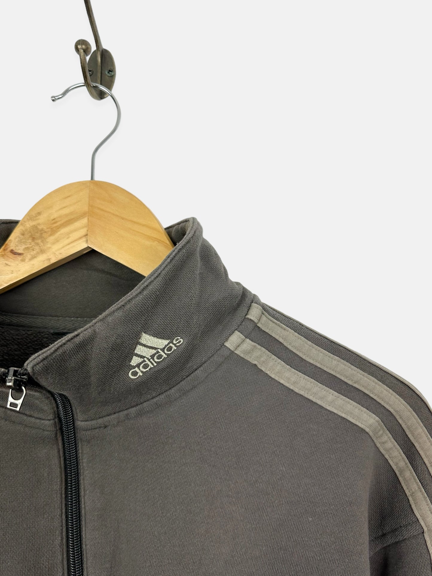 90's Adidas Embroidered Vintage Quarterzip Sweatshirt Size L
