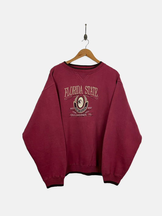 90's Florida State Seminoles Embroidered Vintage Sweatshirt Size XL