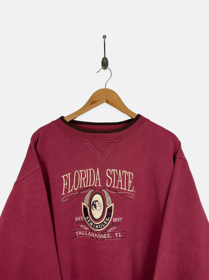 90's Florida State Seminoles Embroidered Vintage Sweatshirt Size XL