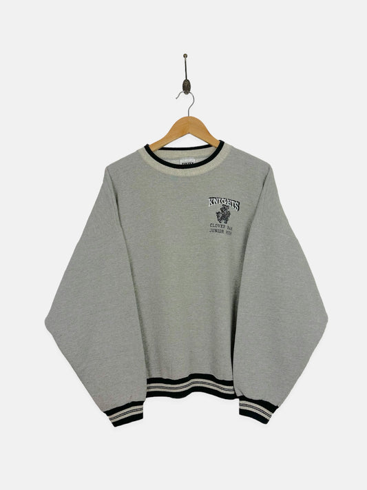 90's Knights Clover Bar Embroidered Vintage Sweatshirt Size M