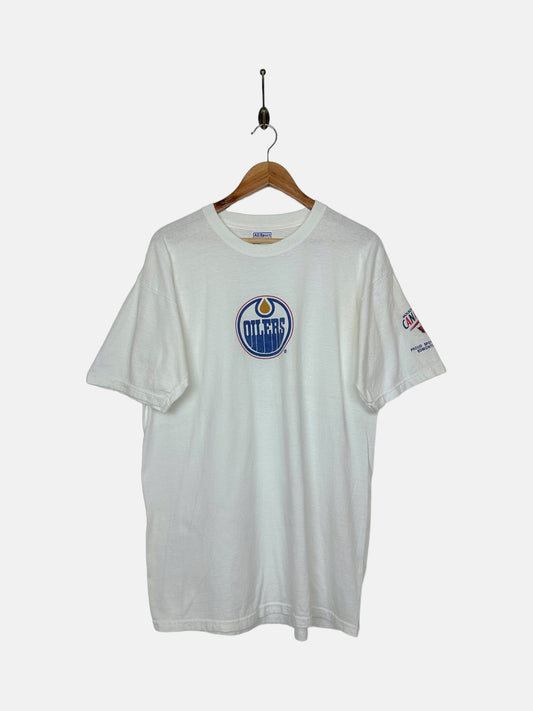 90's Edmonton Oilers NHL Vintage T-Shirt Size L