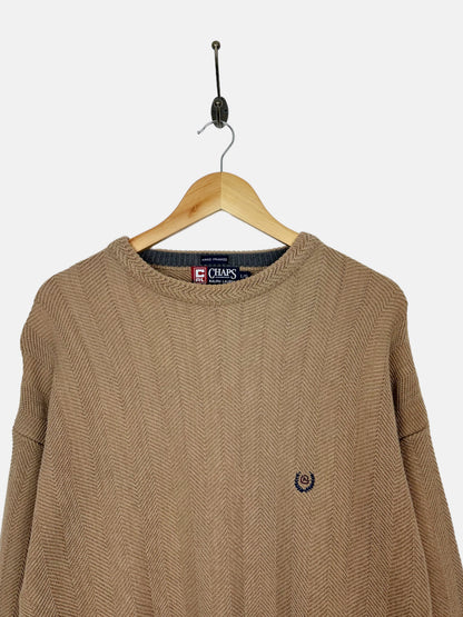 90's Chaps Ralph Lauren Embroidered Vintage Knit Sweatshirt Size L