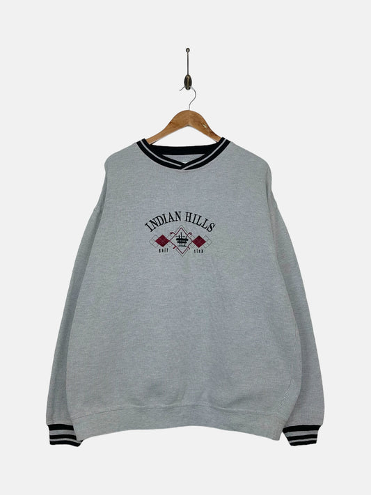90's Indian Hills Golf Club Embroidered Vintage Sweatshirt Size 2XL