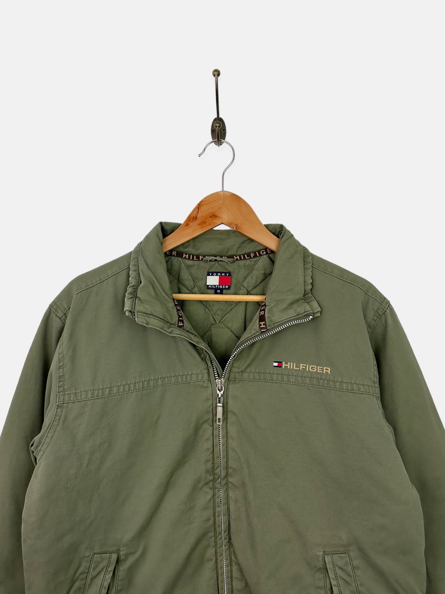 90's Tommy Hilfiger Embroidered Vintage Thick Jacket Size S