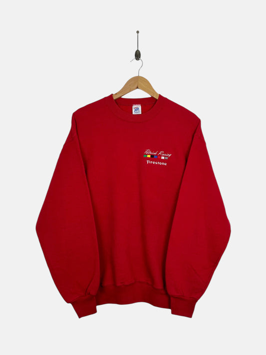 90's Firestone Patrick Racing USA Made Embroidered Vintage Sweatshirt Size M-L