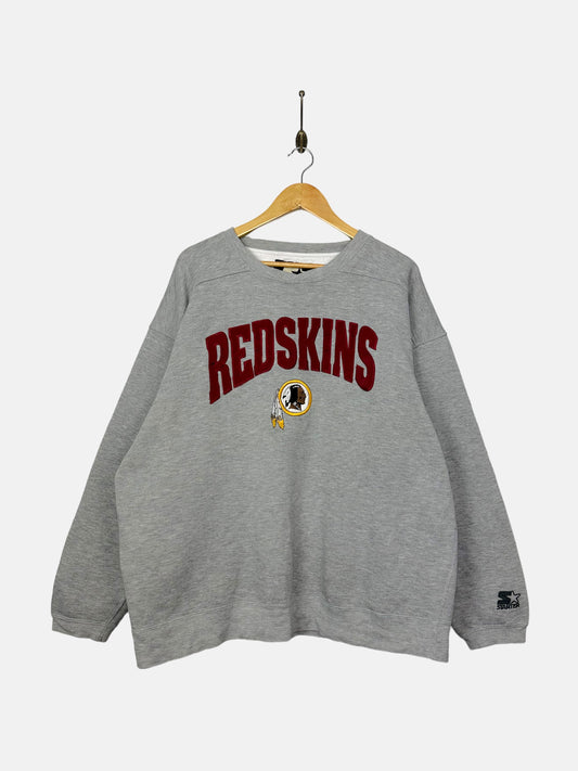 90's Starter Washington Redskins NFL Embroidered Vintage Sweatshirt Size 2XL