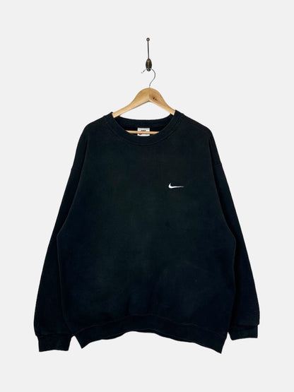 90's Nike Big Swoosh Embroidered Vintage Sweatshirt Size L-XL