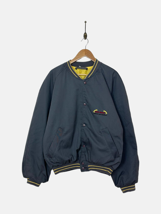 90's Glen Grant Embroidered Vintage Bomber Jacket Size L-XL